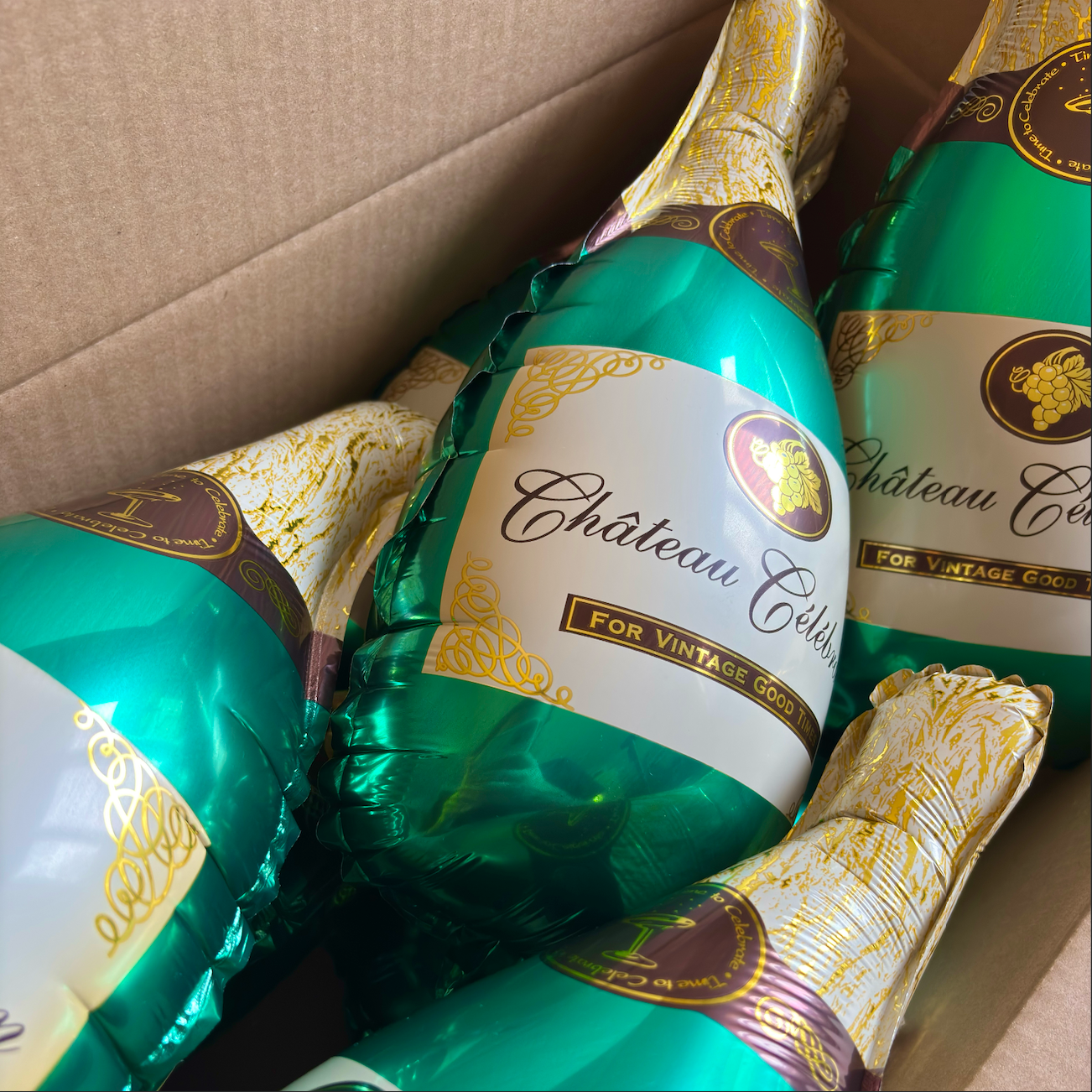 Ballons bouteilles de champagne