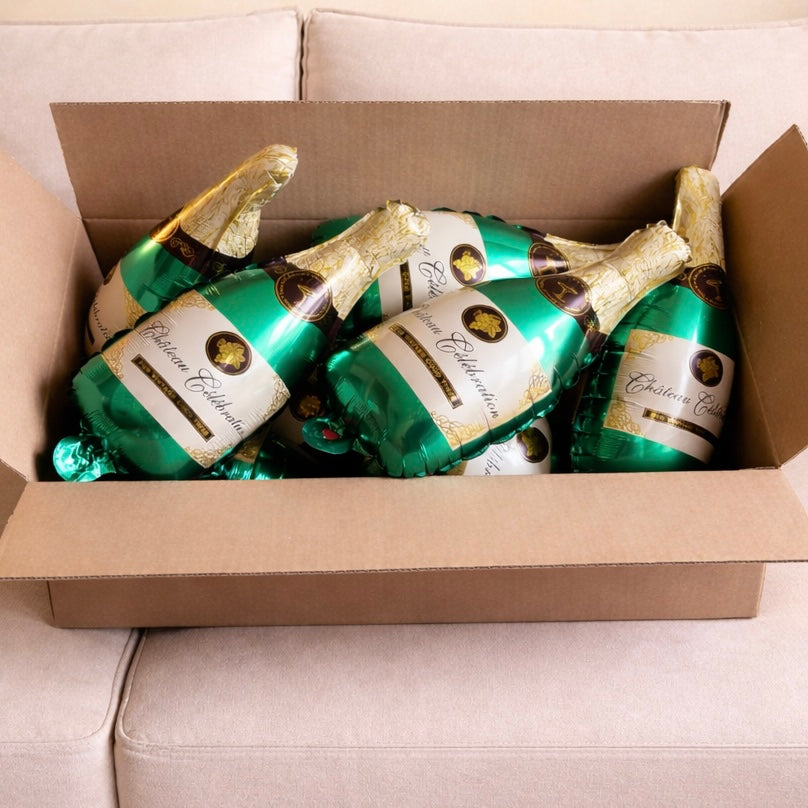 Ballons bouteilles de champagne