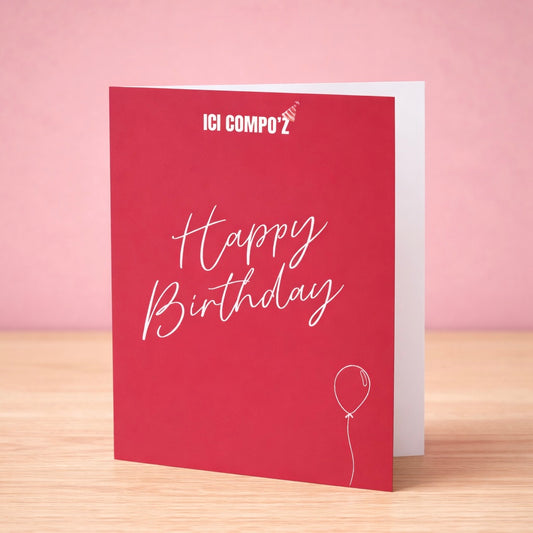 Carte "Happy birthday"