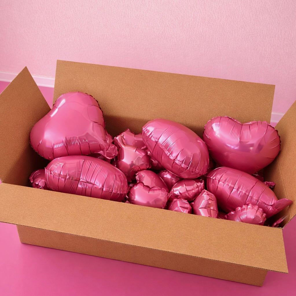 Remplir sa box de coeurs rose