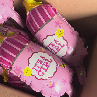 Ballons biberons "it's a girl"